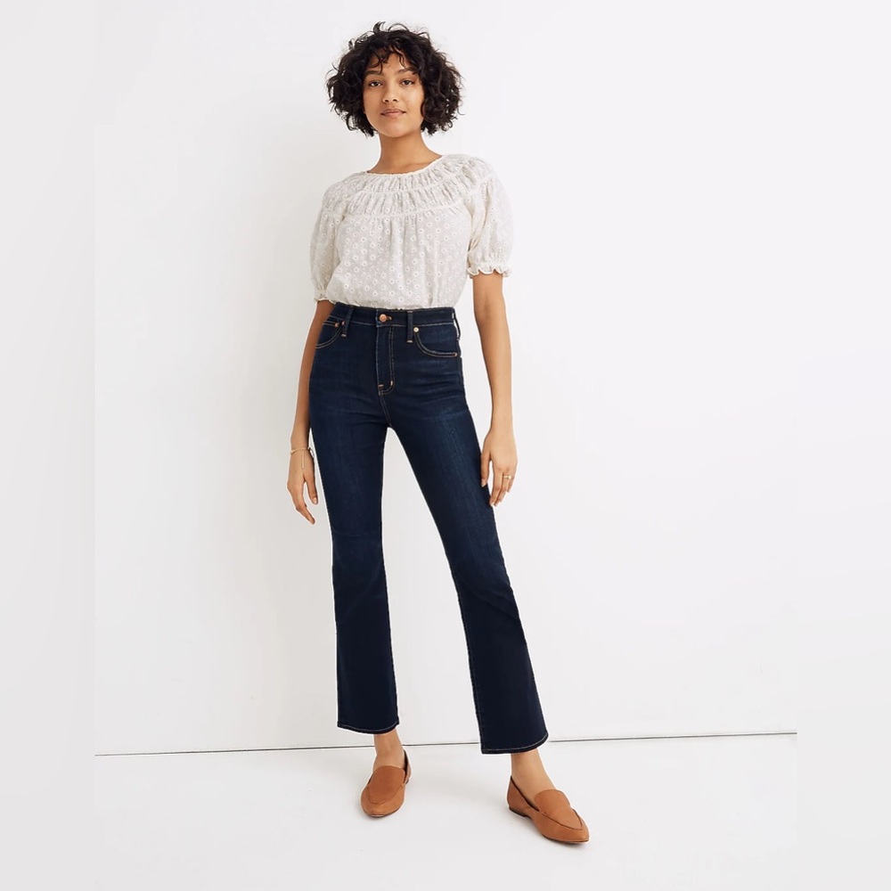 Madewell Curvy Cali Demi-Boot Jeans in Larkspur Wash: TENCEL™ Denim Edition 26